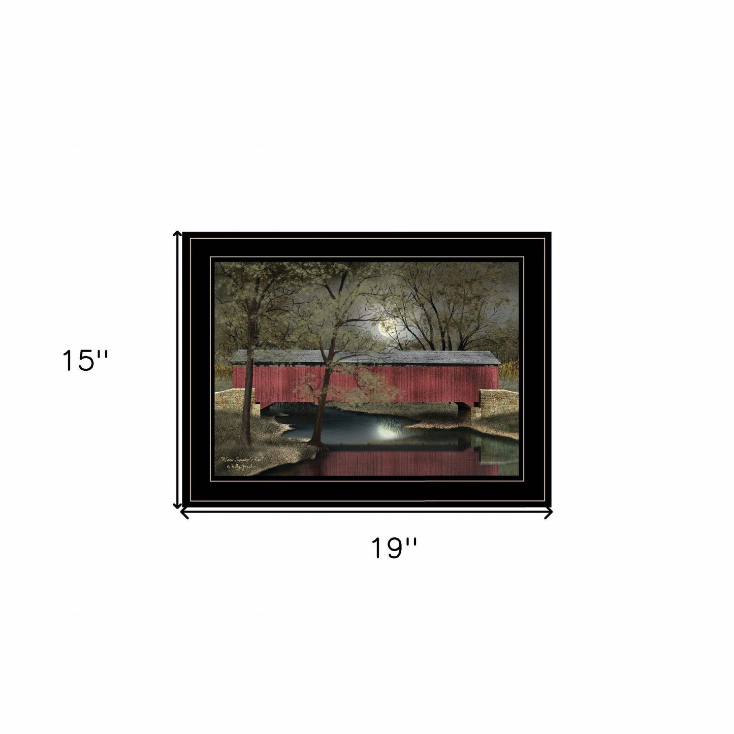 Warm Summers Eve 2 Black Framed Print Wall Art - Homeroots - Flyclothing LLC