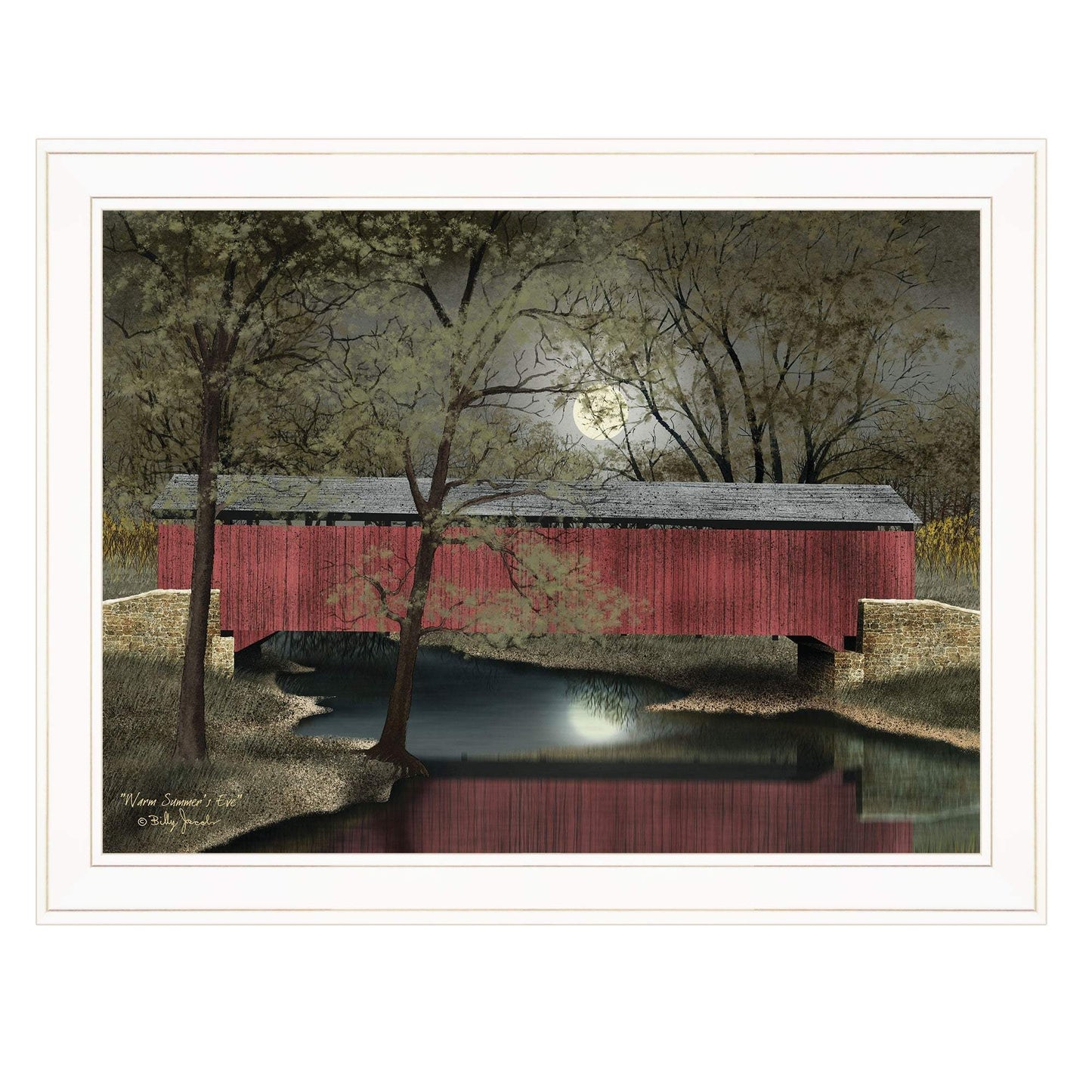Warm Summers Eve 5 White Framed Print Wall Art - Homeroots - Flyclothing LLC