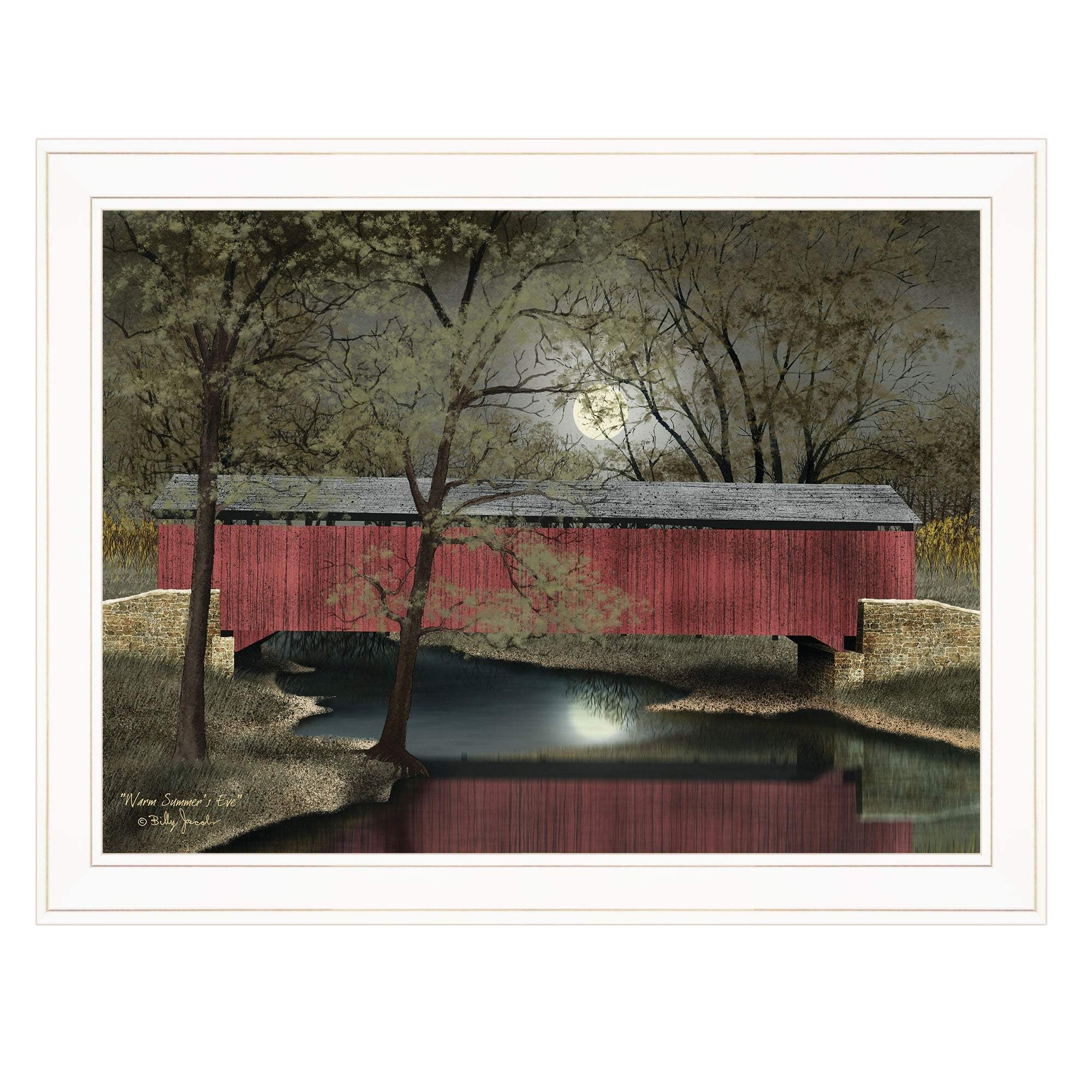 Warm Summers Eve 5 White Framed Print Wall Art - Homeroots - Flyclothing LLC