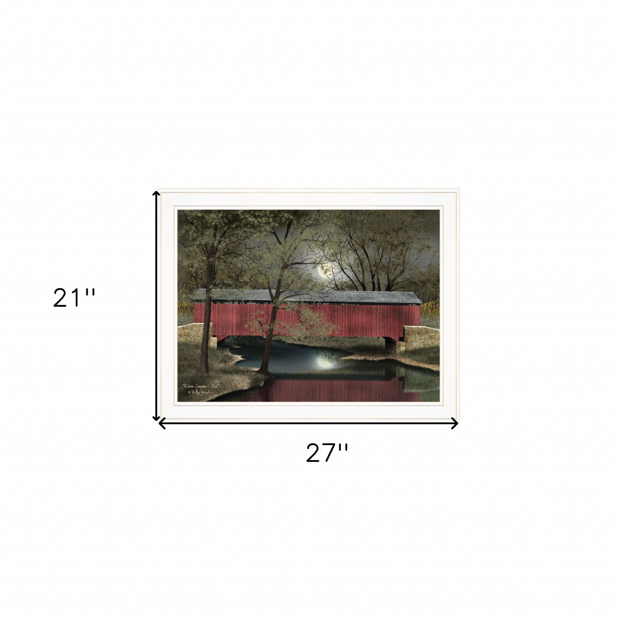Warm Summers Eve 5 White Framed Print Wall Art