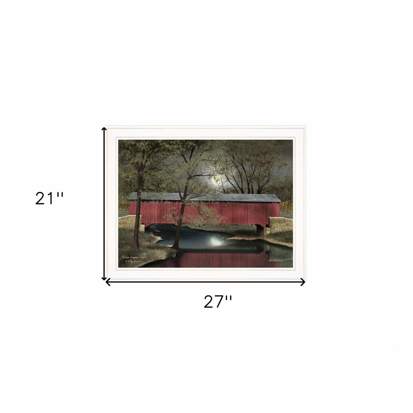 Warm Summers Eve 5 White Framed Print Wall Art - Homeroots - Flyclothing LLC