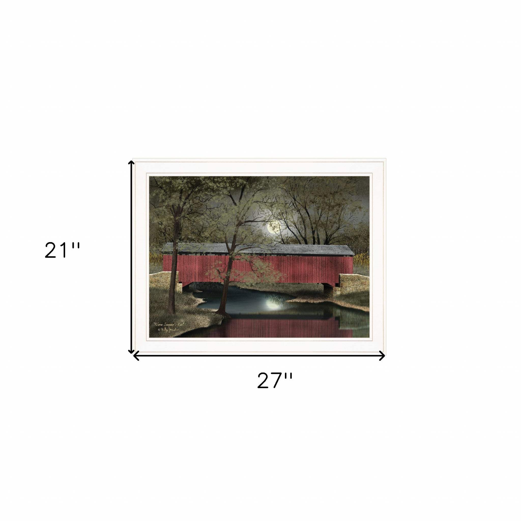 Warm Summers Eve 5 White Framed Print Wall Art - Homeroots - Flyclothing LLC