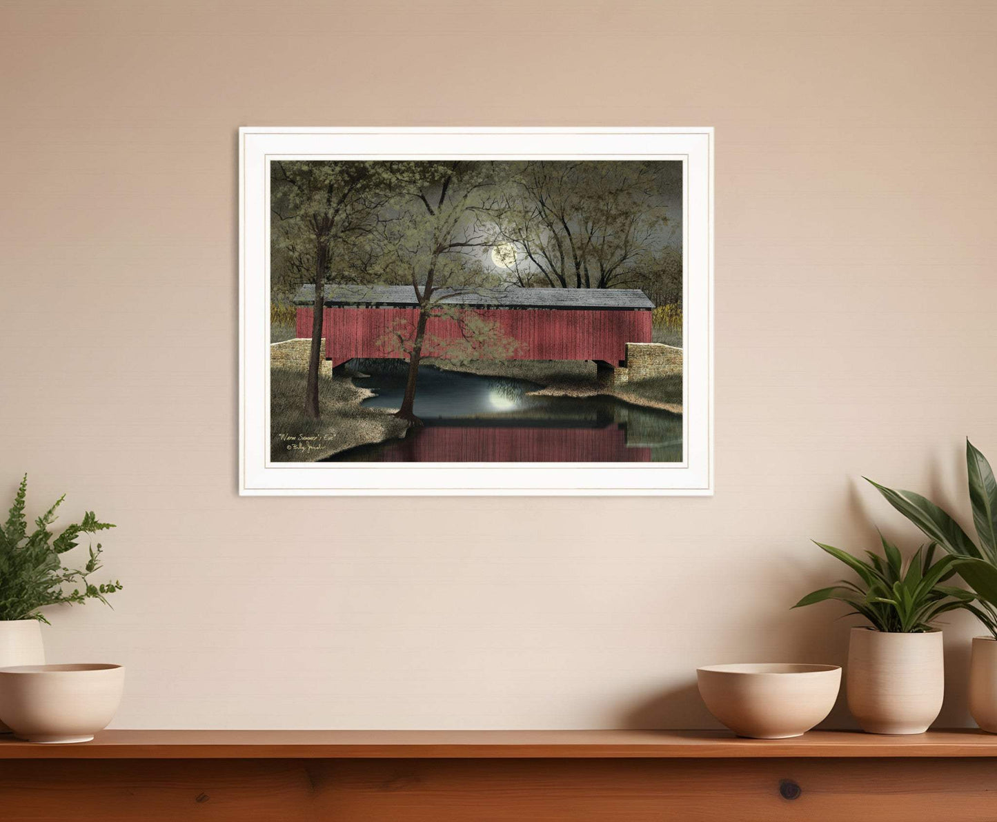 Warm Summers Eve 5 White Framed Print Wall Art - Homeroots - Flyclothing LLC