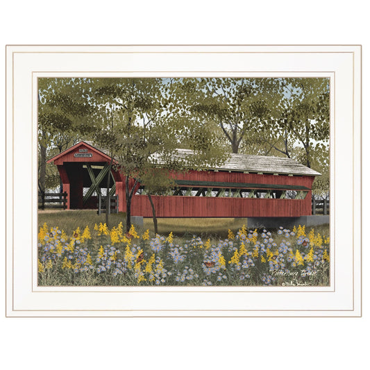 Pottersburg Bridge 1 White Framed Print Wall Art - Homeroots