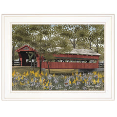 Pottersburg Bridge 1 White Framed Print Wall Art - Homeroots