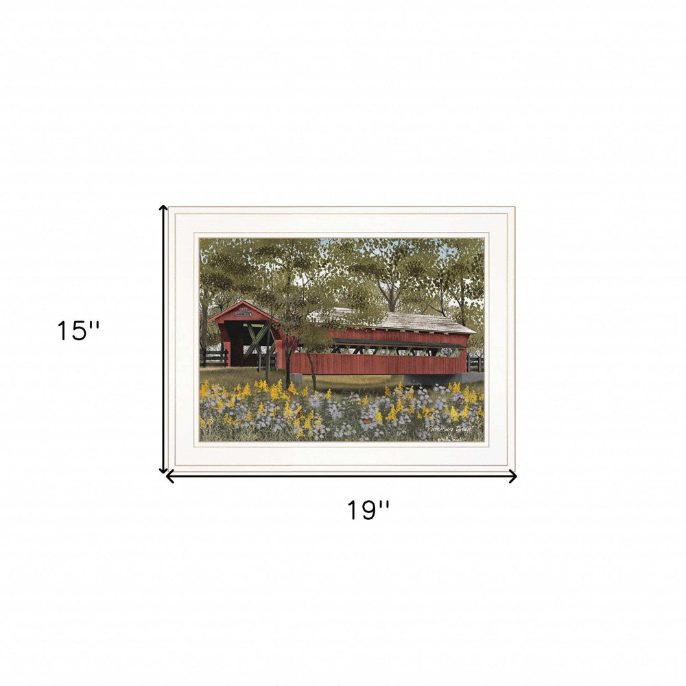 Pottersburg Bridge 1 White Framed Print Wall Art - Homeroots - Flyclothing LLC