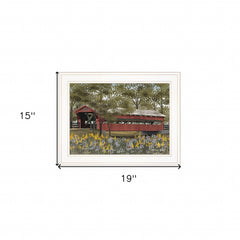 Pottersburg Bridge 1 White Framed Print Wall Art - Homeroots