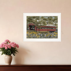 Pottersburg Bridge 1 White Framed Print Wall Art - Homeroots
