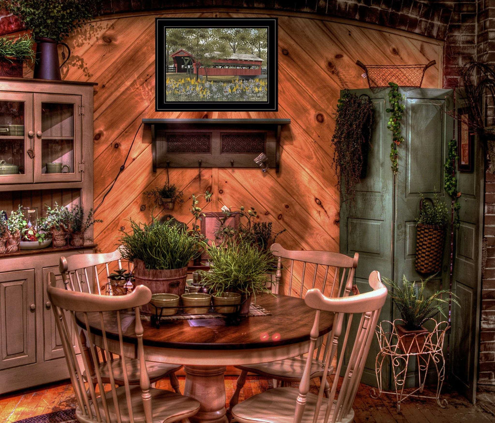 Pottersburg Bridge 2 Black Framed Print Wall Art - Homeroots - Flyclothing LLC