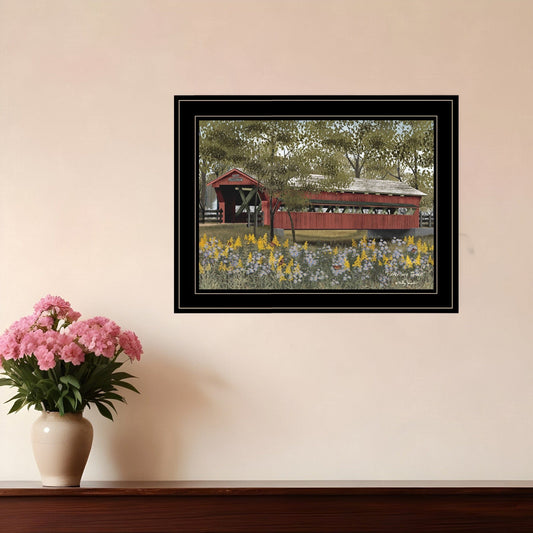 Pottersburg Bridge 2 Black Framed Print Wall Art - Homeroots