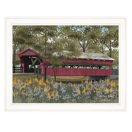 Pottersburg Bridge 4 White Framed Print Wall Art - Homeroots