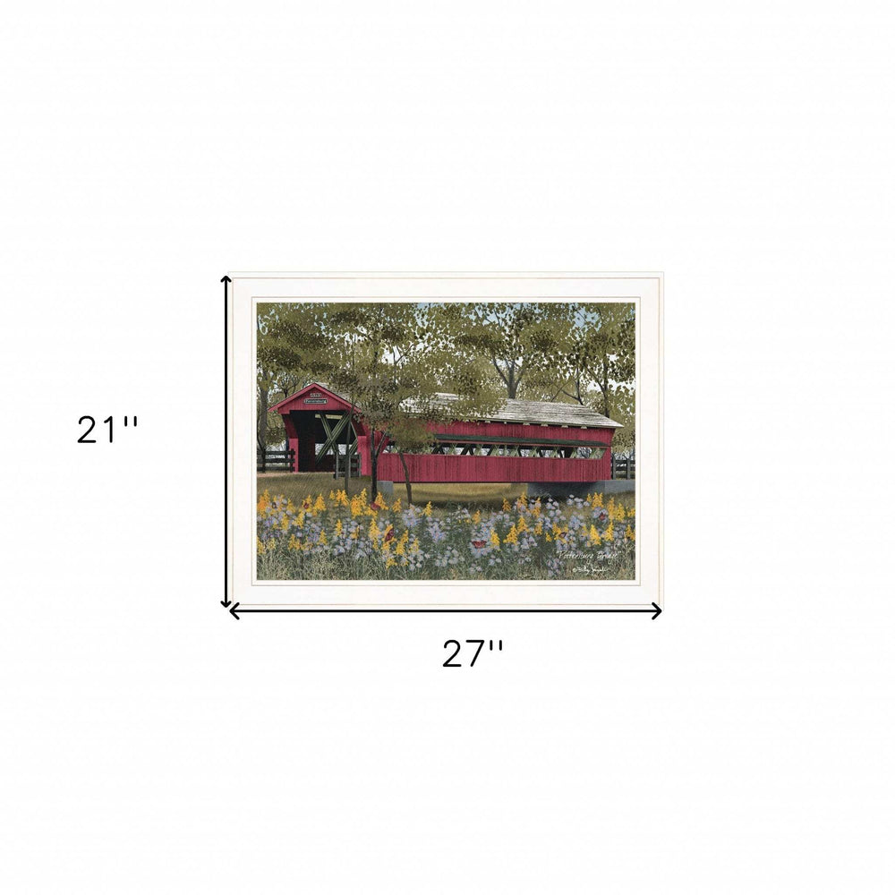 Pottersburg Bridge 4 White Framed Print Wall Art - Homeroots - Flyclothing LLC