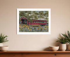 Pottersburg Bridge 4 White Framed Print Wall Art - Homeroots