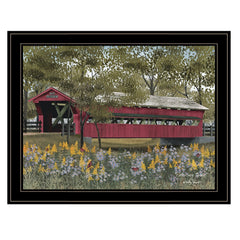 Pottersburg Bridge 5 Black Framed Print Wall Art - Homeroots