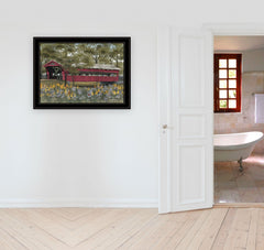 Pottersburg Bridge 5 Black Framed Print Wall Art - Homeroots