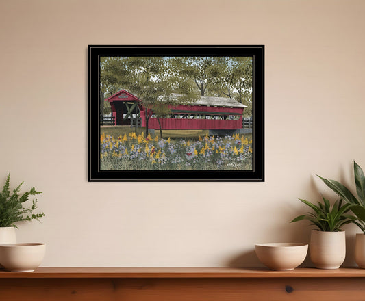 Pottersburg Bridge 5 Black Framed Print Wall Art - Homeroots