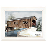 The Kissing Bridge 1 White Framed Print Wall Art - Homeroots