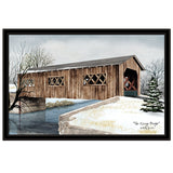 The Kissing Bridge 6 Black Framed Print Wall Art - Homeroots