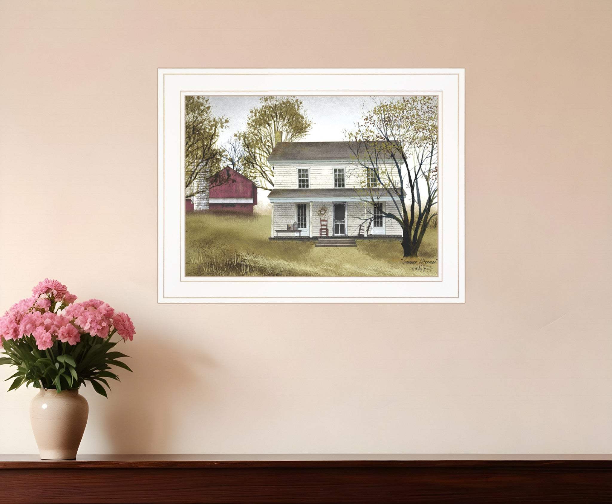 Summer Afternoon 2 White Framed Print Wall Art - Homeroots - Flyclothing LLC
