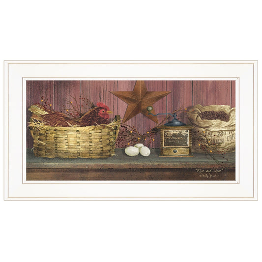 Rise and Shine 1 White Framed Print Wall Art - Homeroots