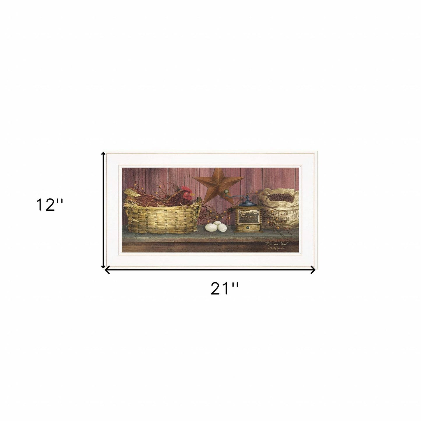 Rise and Shine 1 White Framed Print Wall Art - Homeroots - Flyclothing LLC