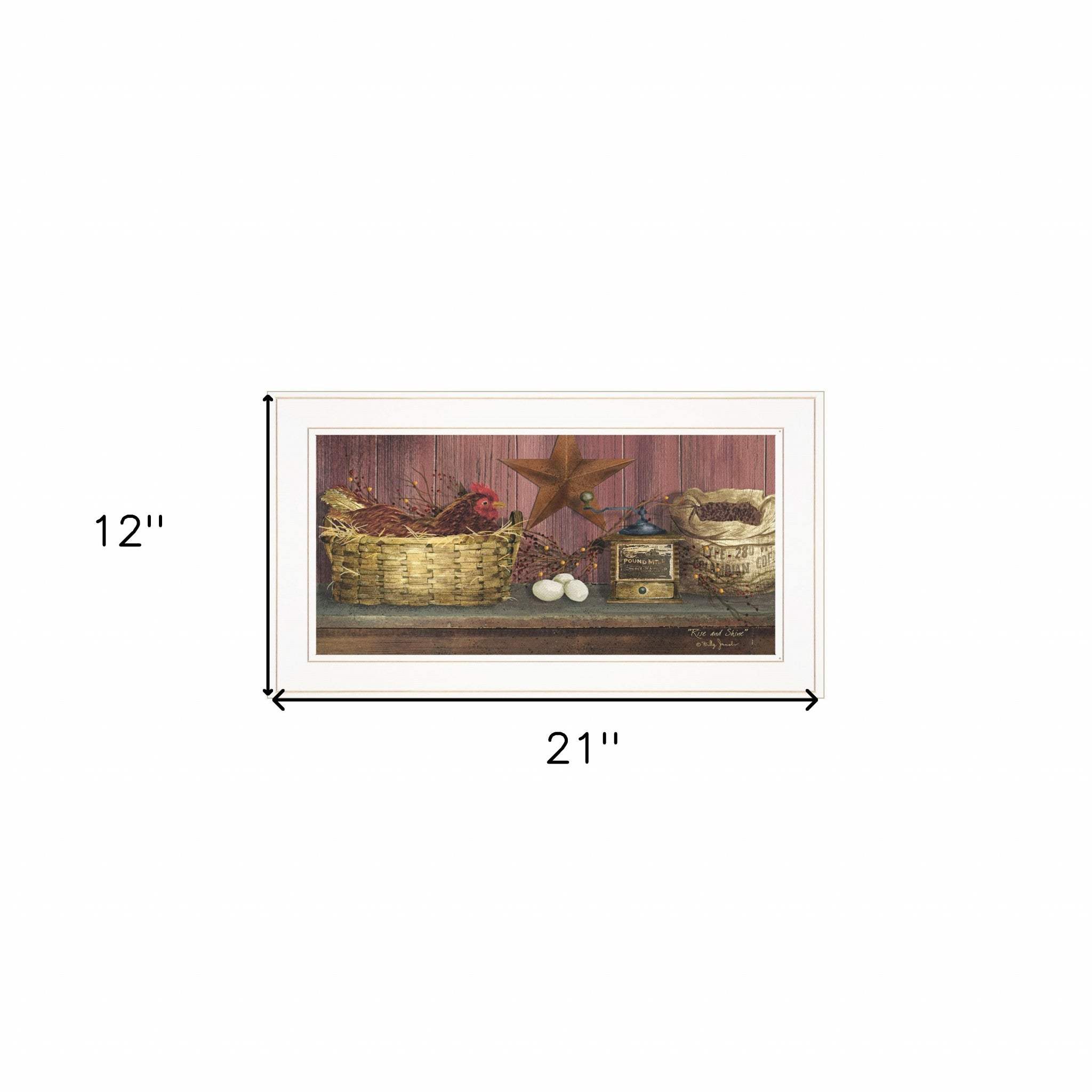 Rise and Shine 1 White Framed Print Wall Art - Homeroots - Flyclothing LLC