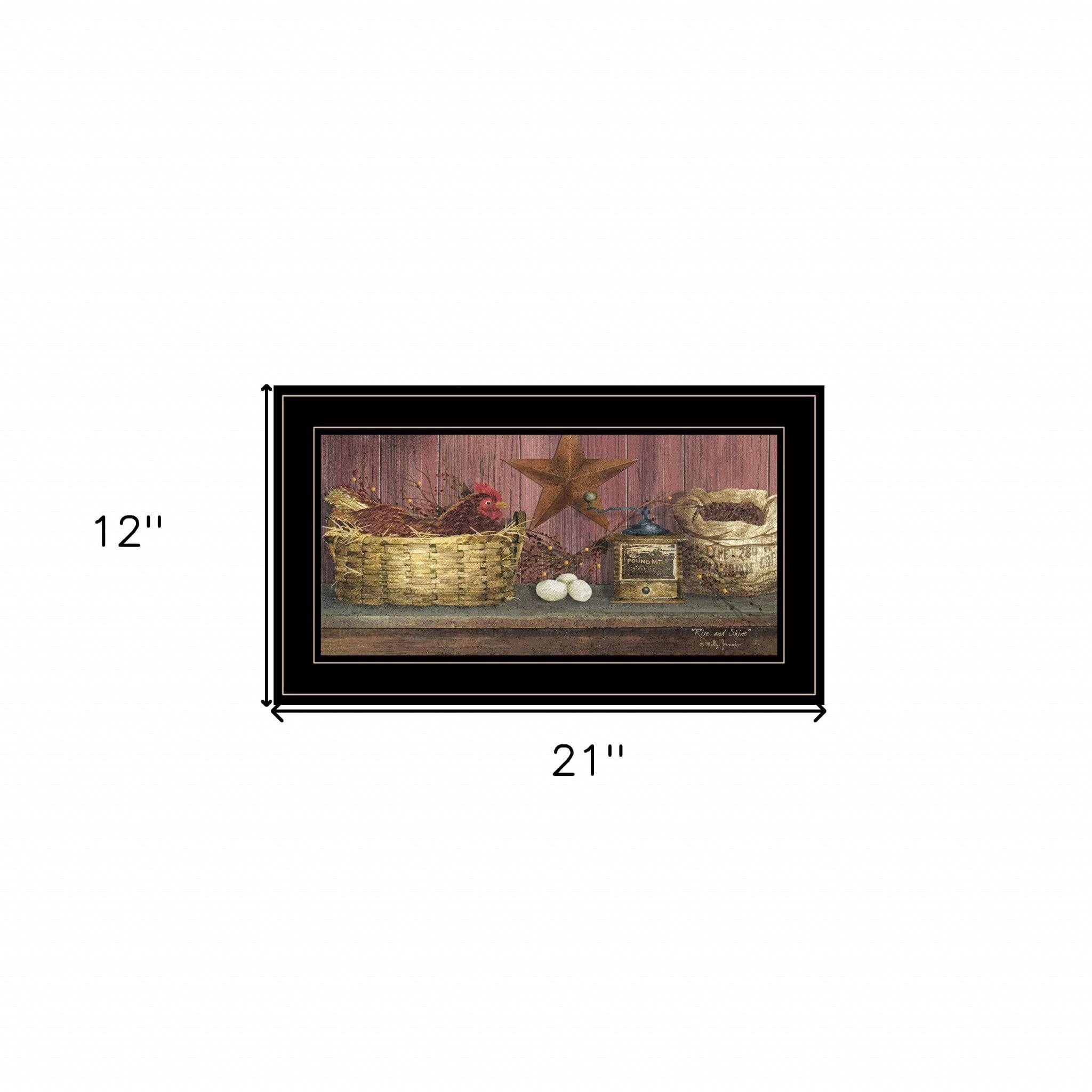 Rise and Shine 2 Black Framed Print Wall Art - Homeroots - Flyclothing LLC