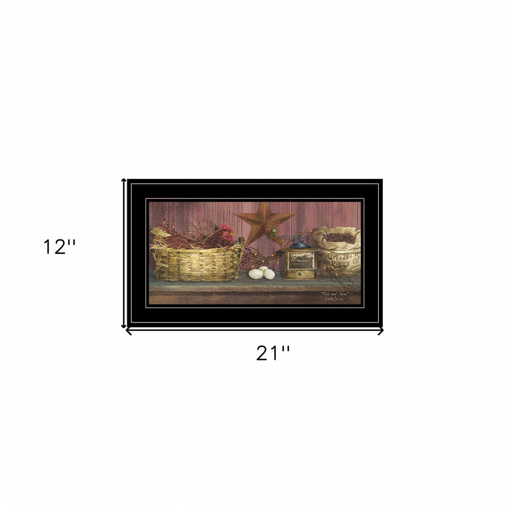 Rise and Shine 2 Black Framed Print Wall Art - Homeroots - Flyclothing LLC