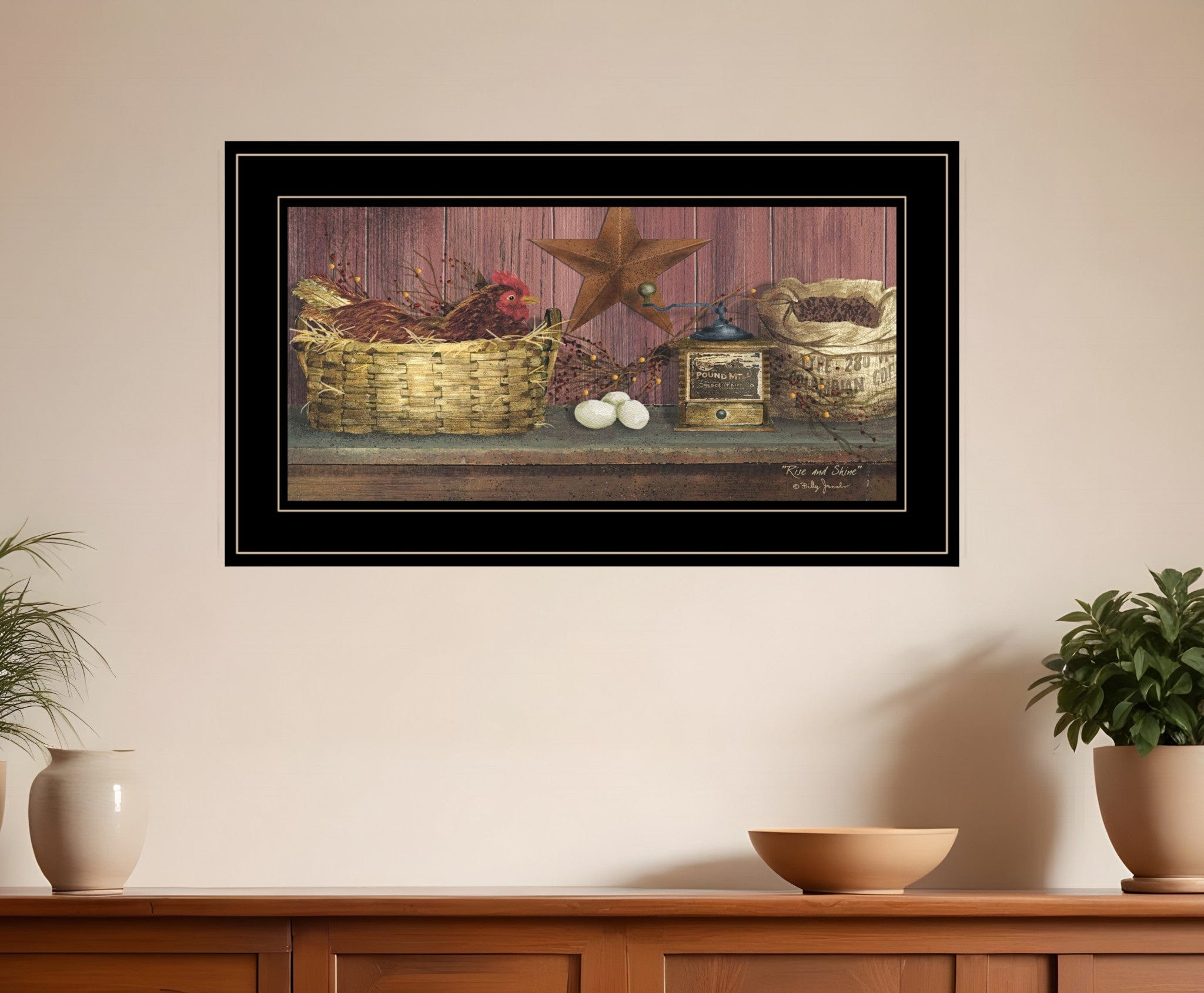Rise and Shine 2 Black Framed Print Wall Art - Homeroots