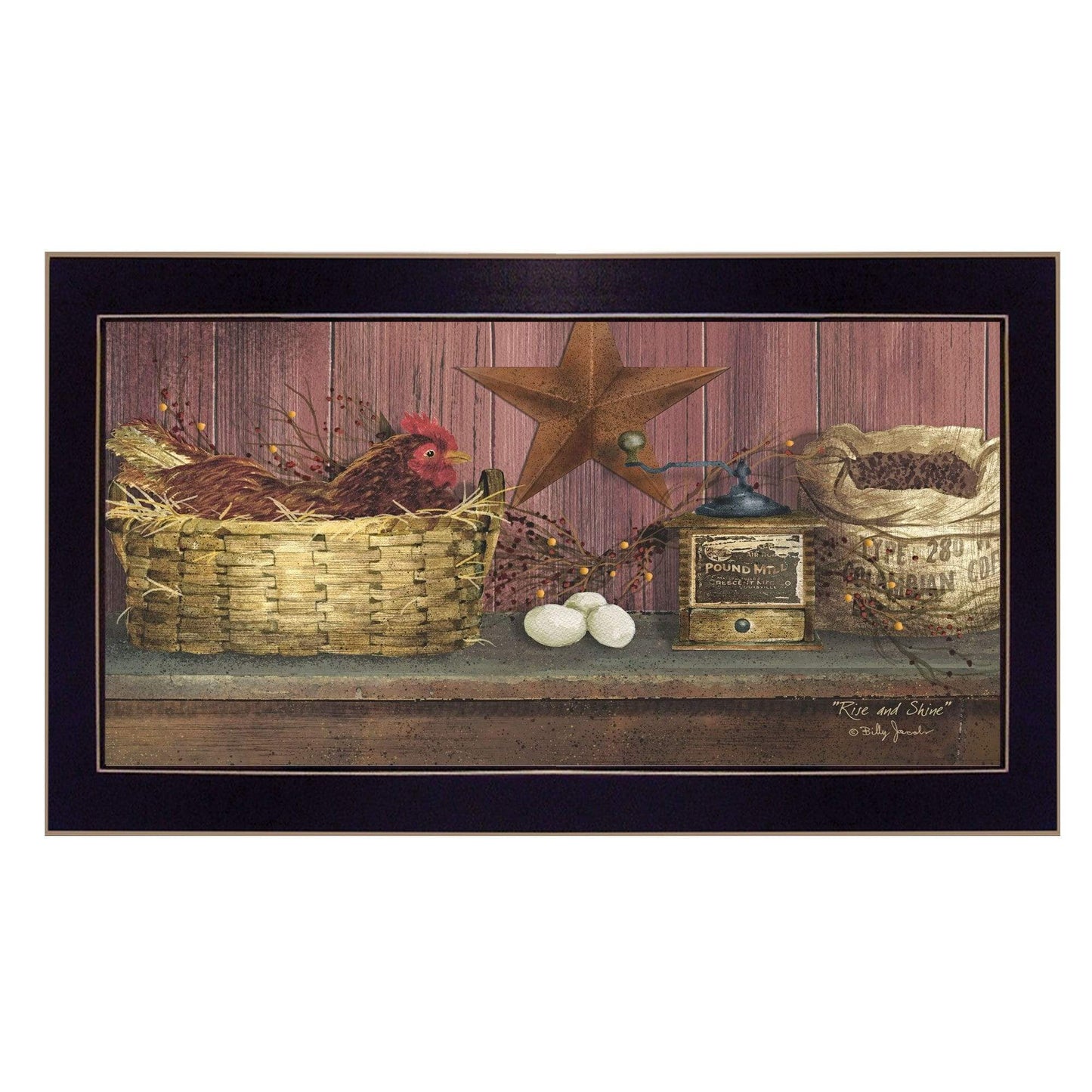 Rise and Shine 3 Black Framed Print Wall Art - Homeroots - Flyclothing LLC