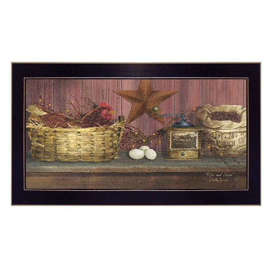 Rise and Shine 3 Black Framed Print Wall Art - Homeroots