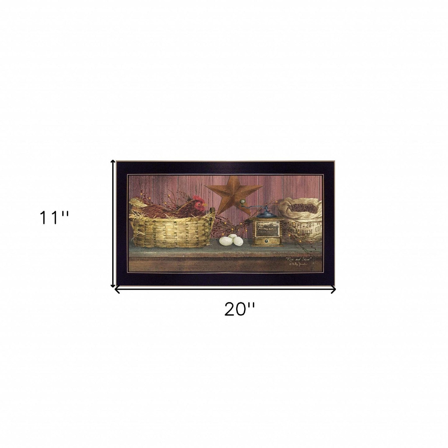 Rise and Shine 3 Black Framed Print Wall Art - Homeroots - Flyclothing LLC