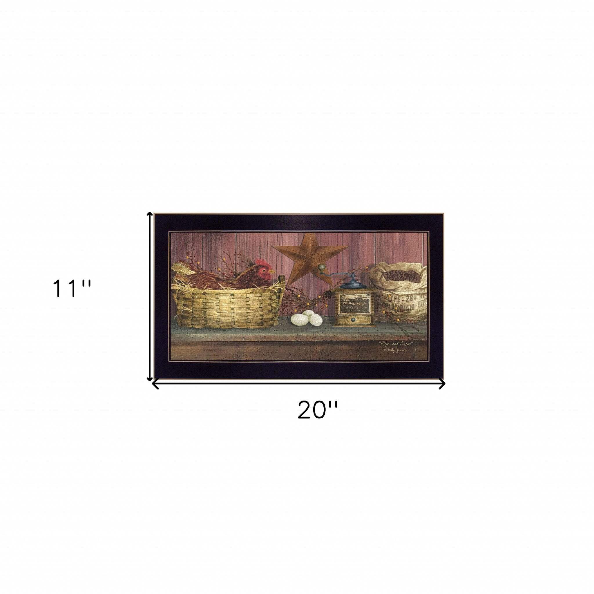 Rise and Shine 3 Black Framed Print Wall Art - Homeroots - Flyclothing LLC