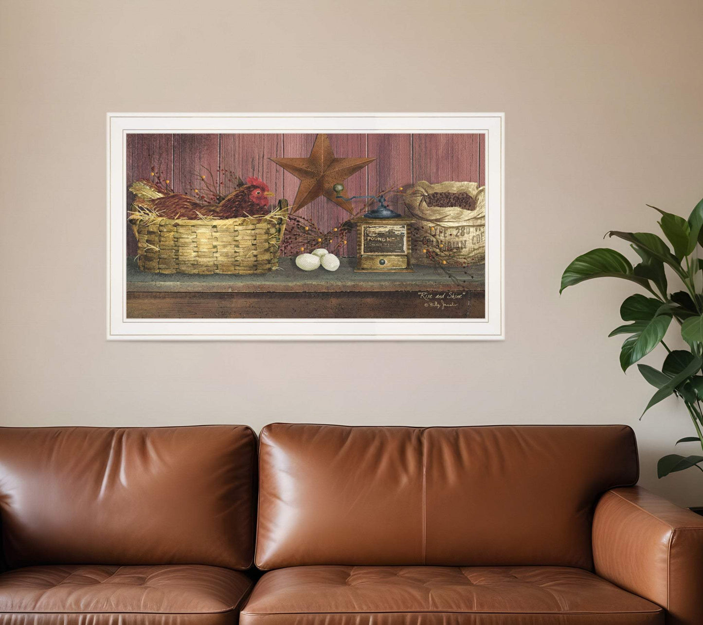 Rise and Shine 11 White Framed Print Wall Art - Homeroots - Flyclothing LLC