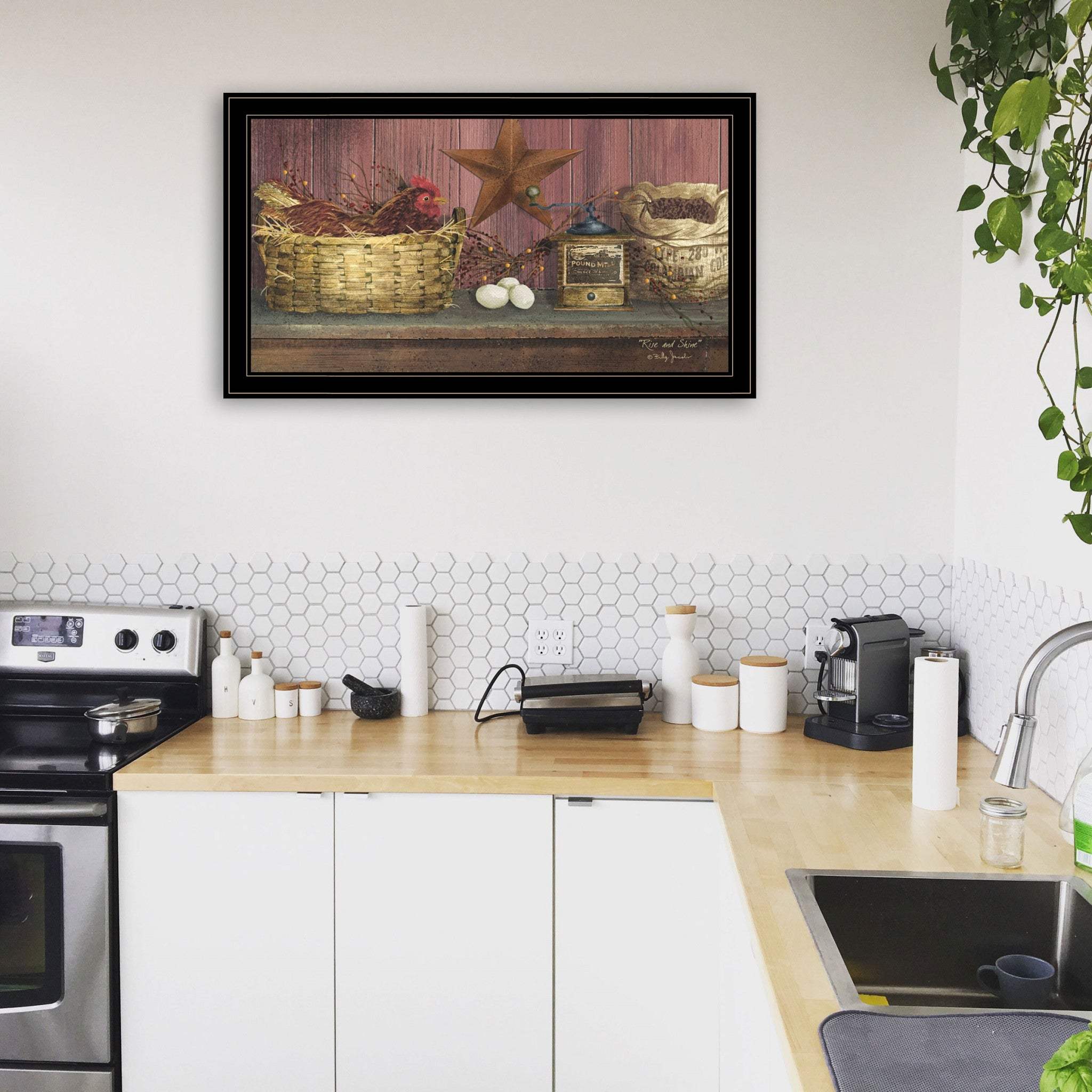 Rise and Shine 12 Black Framed Print Wall Art - Homeroots - Flyclothing LLC