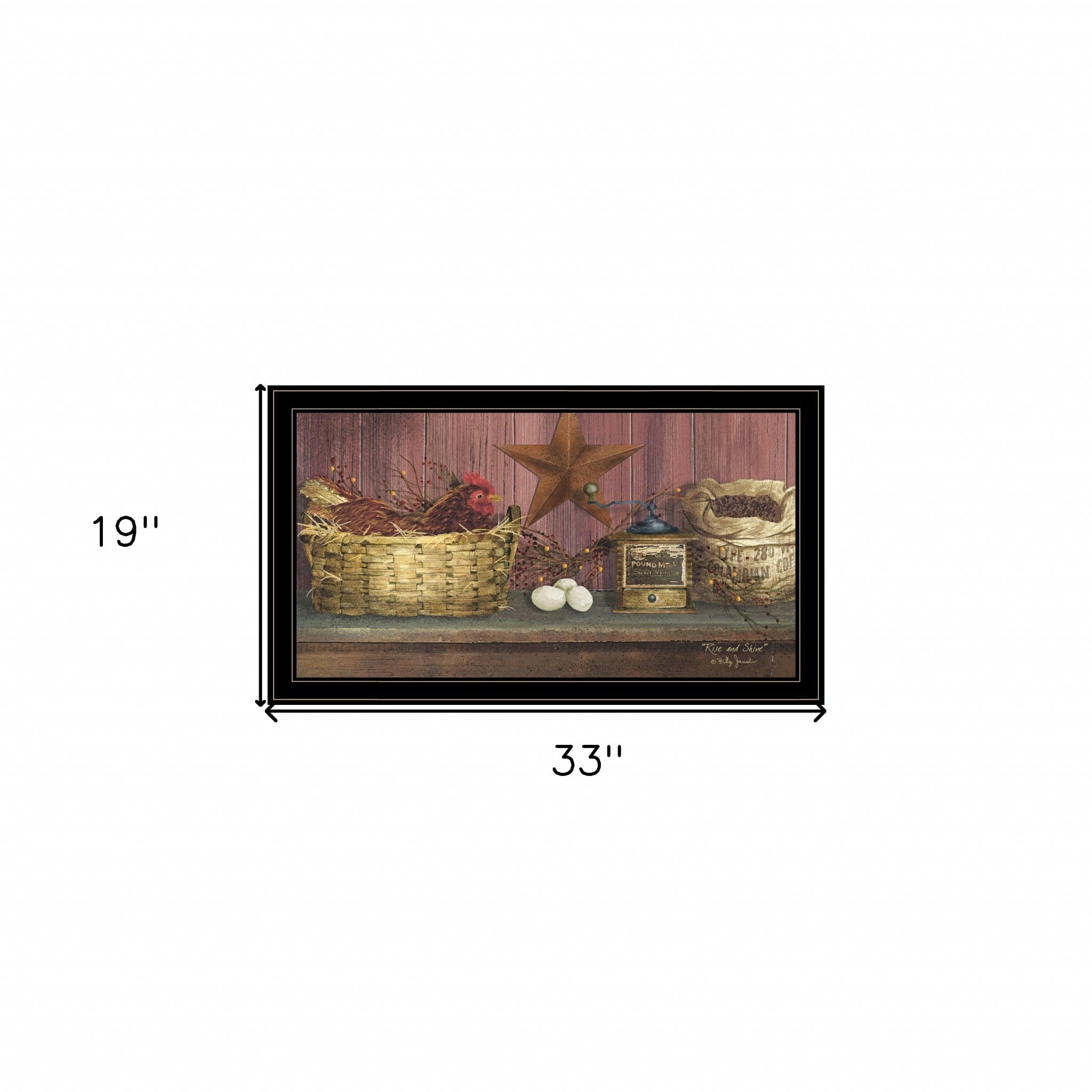 Rise and Shine 12 Black Framed Print Wall Art - Homeroots