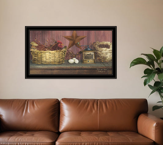 Rise and Shine 12 Black Framed Print Wall Art - Homeroots