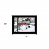 Crisp Winter Evening 2 Black Framed Print Wall Art - Homeroots - Flyclothing LLC