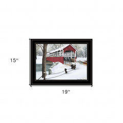 Crisp Winter Evening 2 Black Framed Print Wall Art - Homeroots