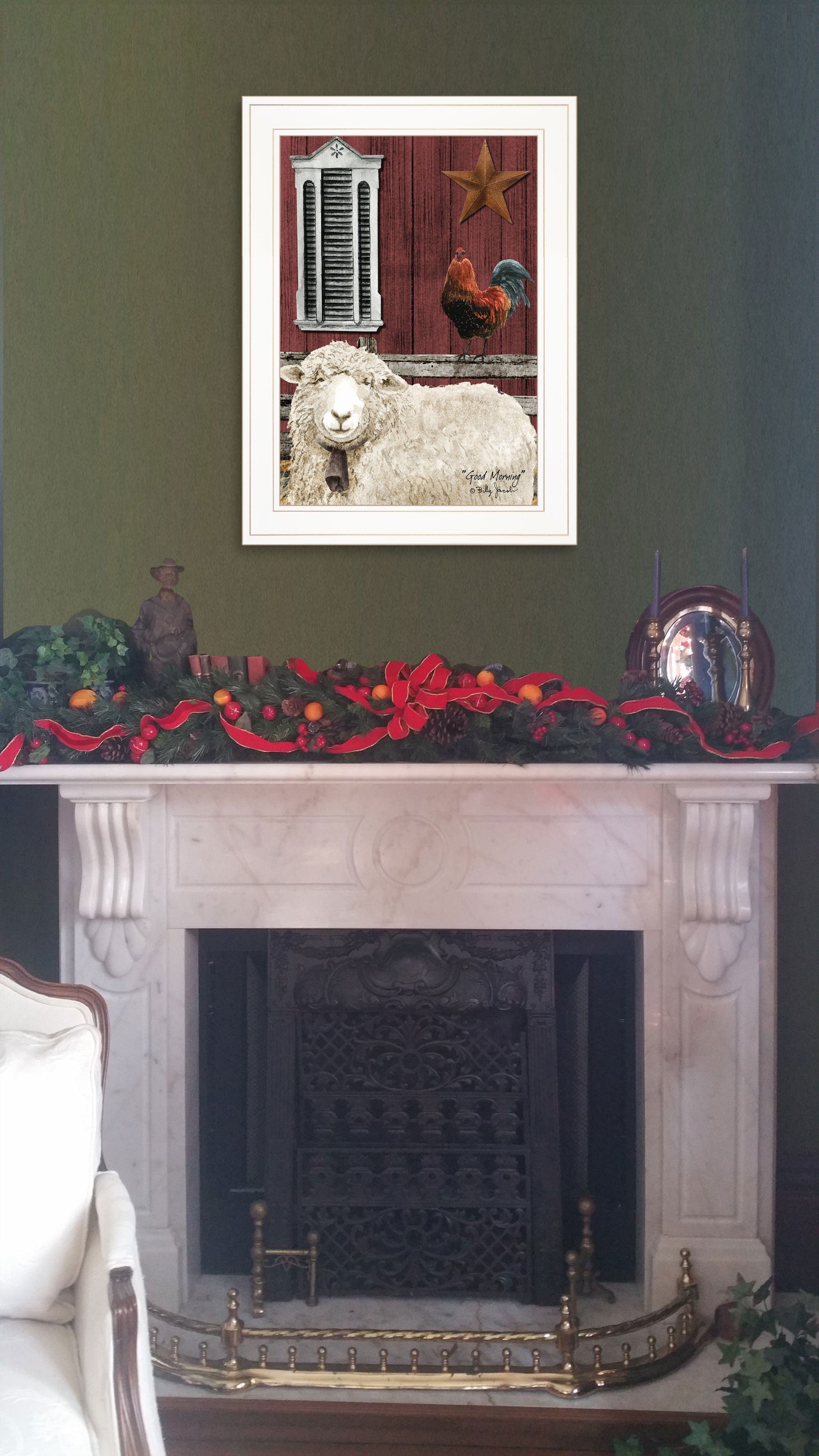 Good Morning 1 White Framed Print Wall Art - Homeroots
