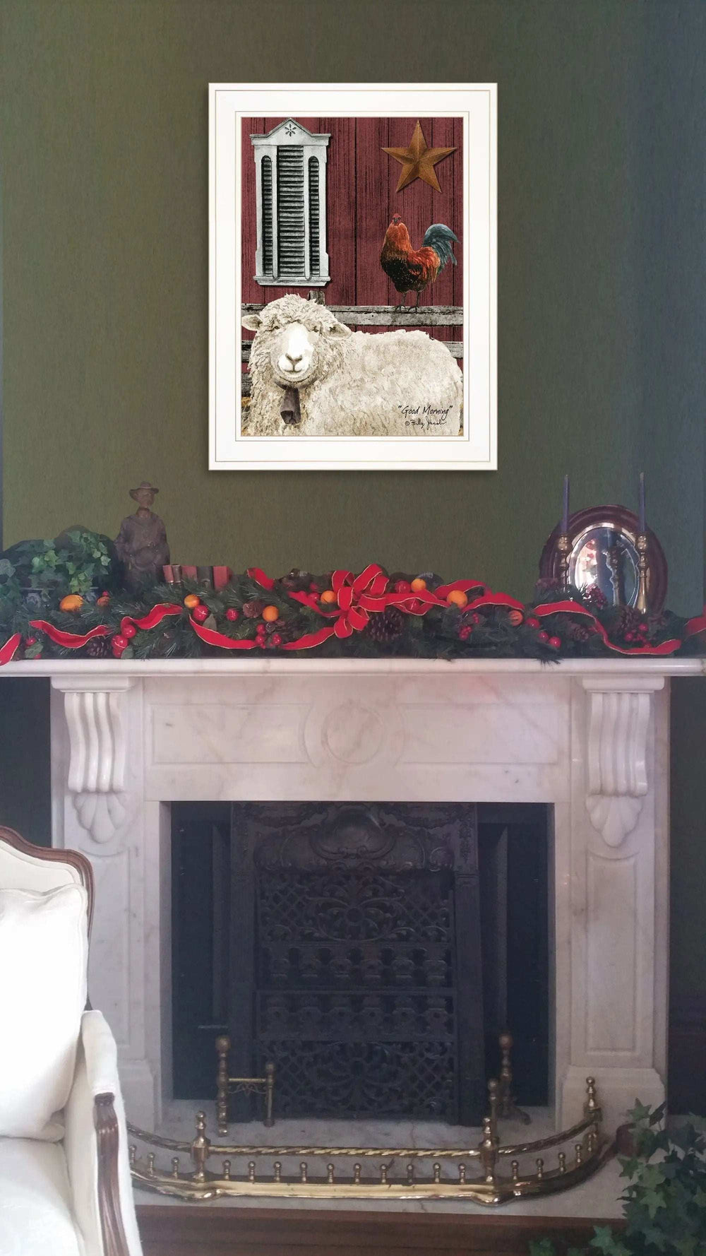 Good Morning 1 White Framed Print Wall Art - Homeroots - Flyclothing LLC