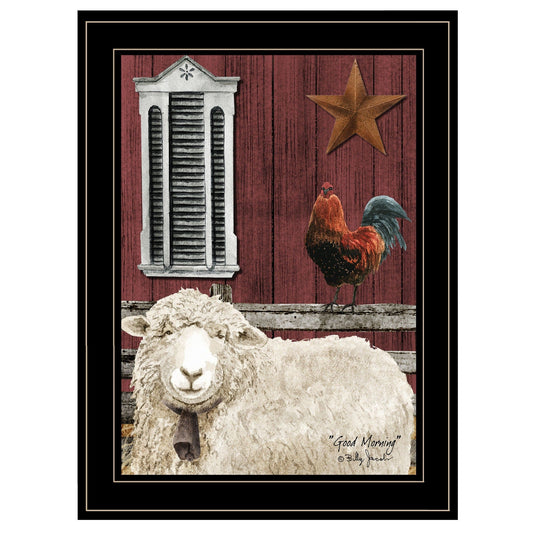 Good Morning 2 Black Framed Print Wall Art - Homeroots