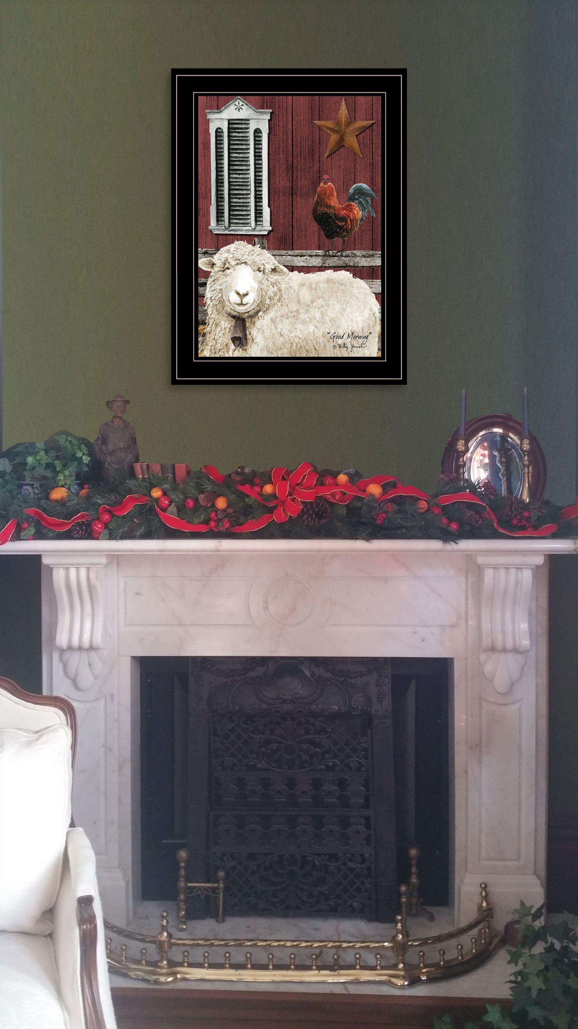 Good Morning 2 Black Framed Print Wall Art - Homeroots
