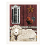 Good Morning 3 White Framed Print Wall Art - Homeroots - Flyclothing LLC