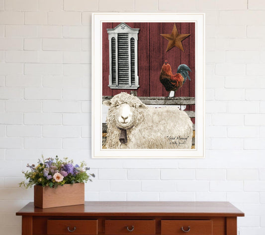 Good Morning 3 White Framed Print Wall Art - Homeroots