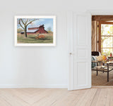Summers End 3 White Framed Print Wall Art - Homeroots
