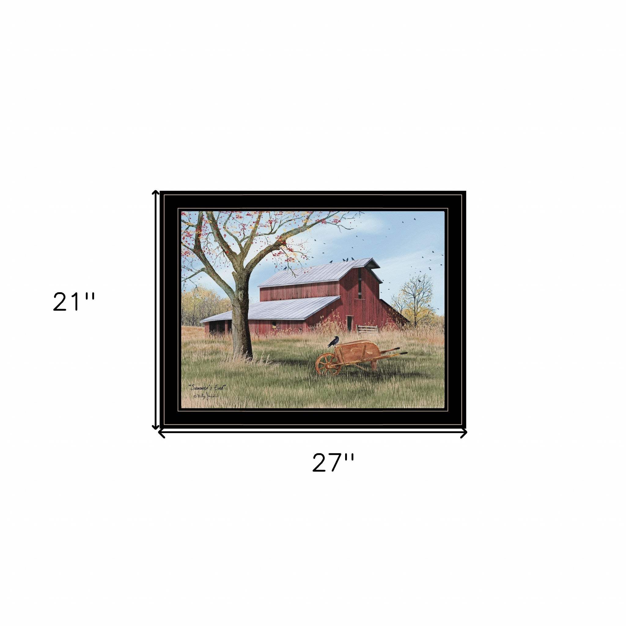 Summers End 4 Black Framed Print Wall Art - Homeroots - Flyclothing LLC