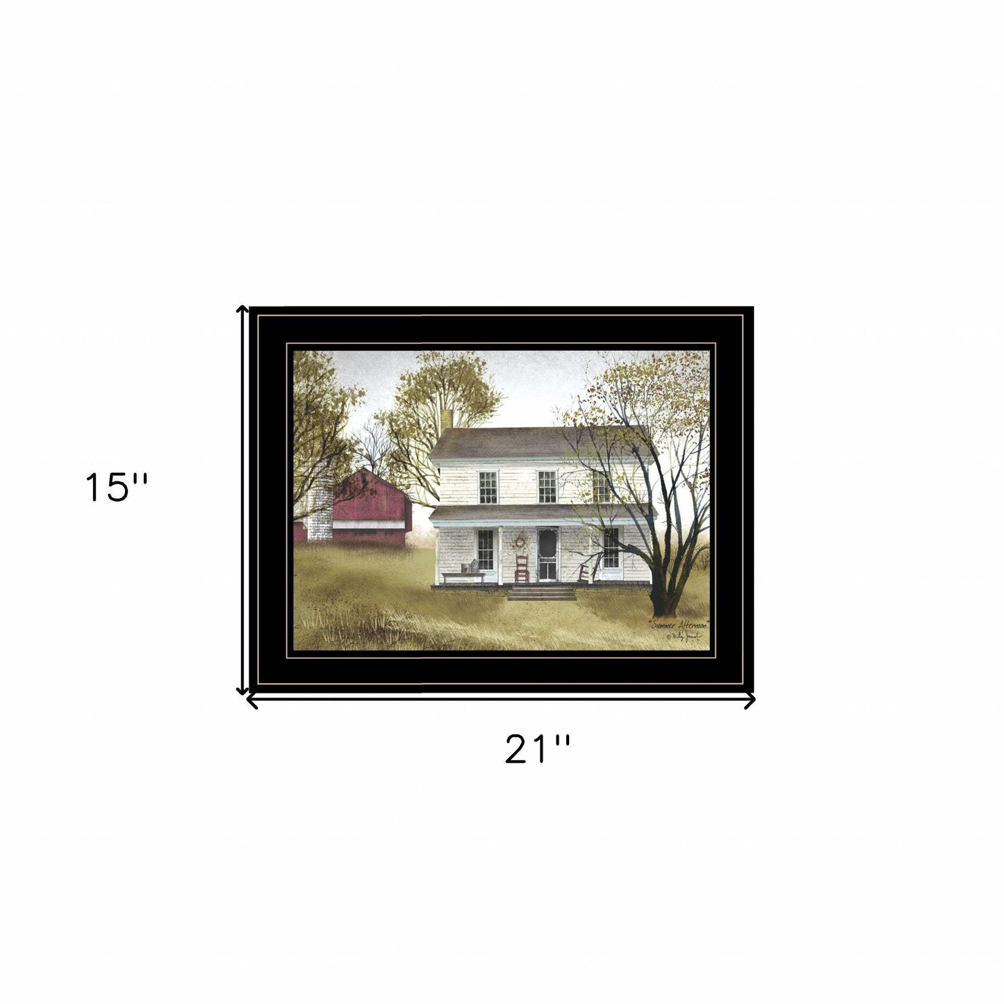 Summer Afternoon 1 Black Framed Print Wall Art - Homeroots - Flyclothing LLC