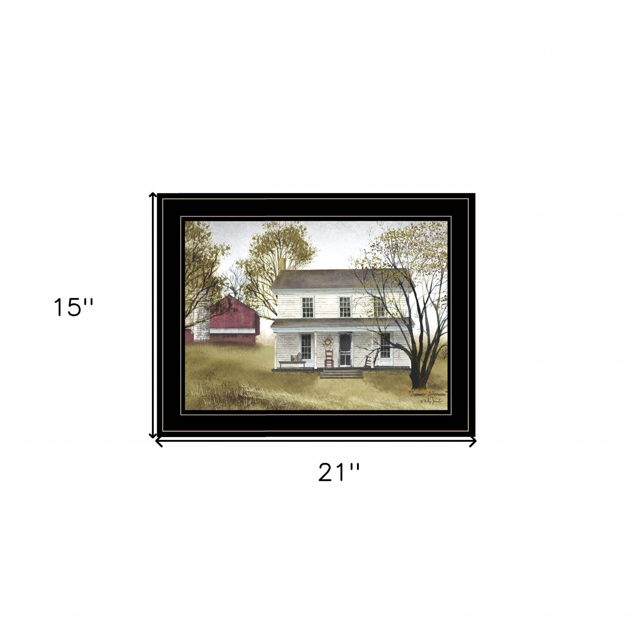 Summer Afternoon 1 Black Framed Print Wall Art - Homeroots - Flyclothing LLC