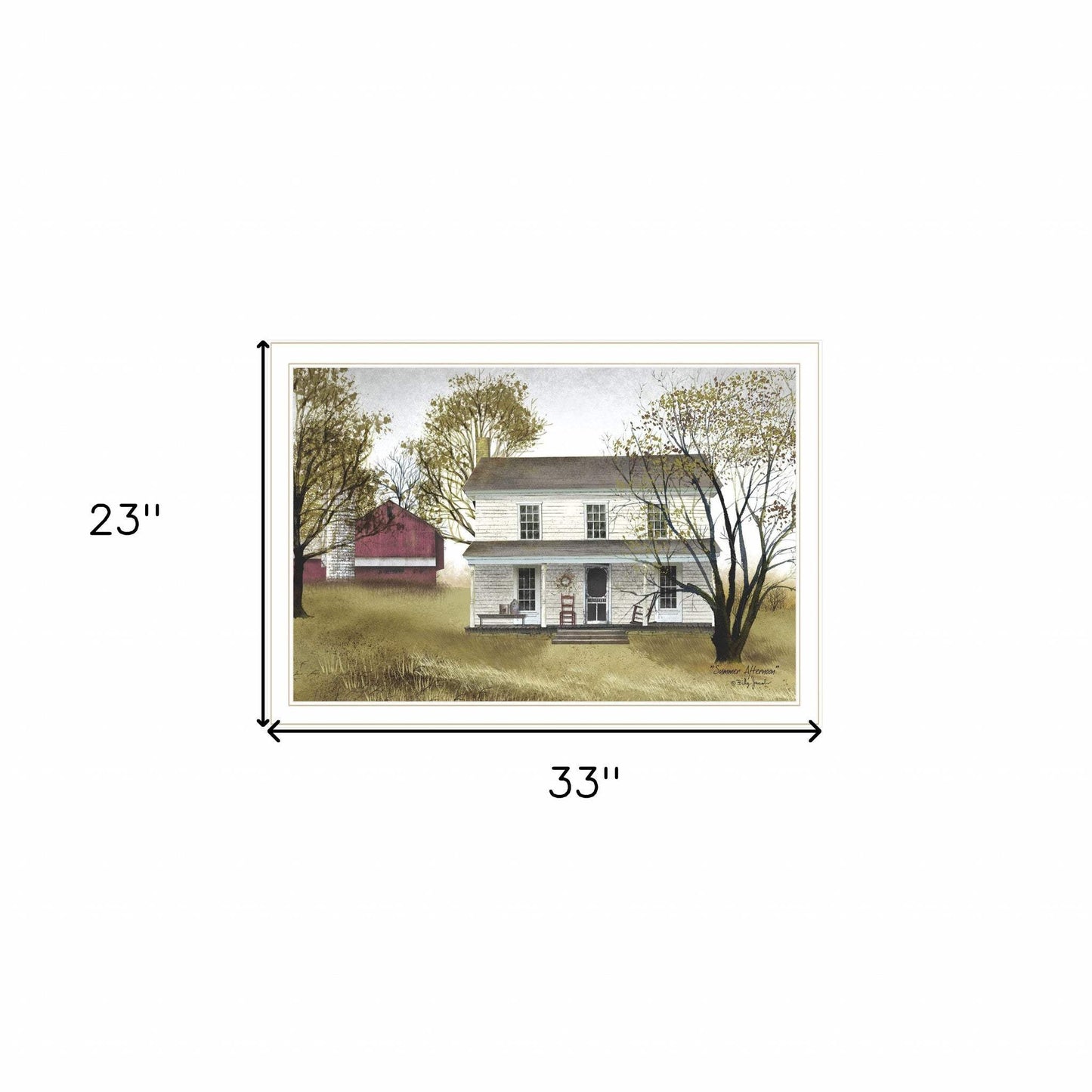 Summer Afternoon 3 White Framed Print Wall Art - Homeroots - Flyclothing LLC